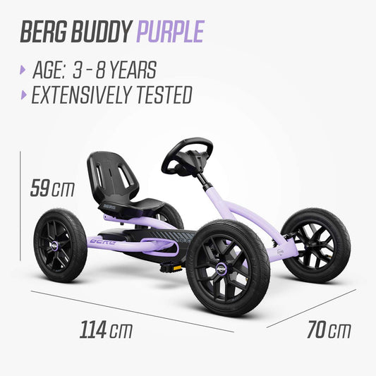 BERG Buddy Purple + Handbrake Gokart