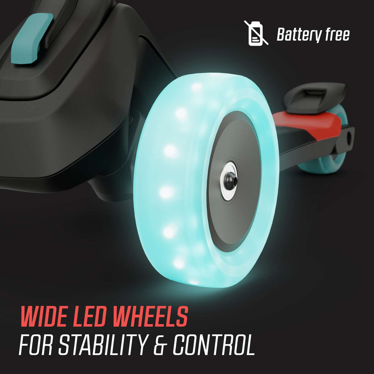 BERG Nexo Foldable Lights Magnet-deck Red Løbehjul