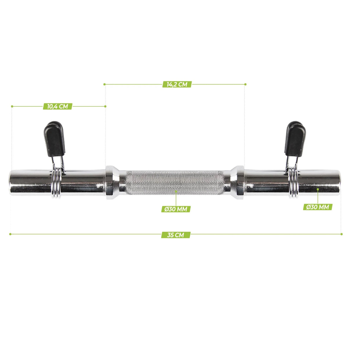 VirtuFit Dumbbell bar - Spring Collars - 35 cm 30 mm