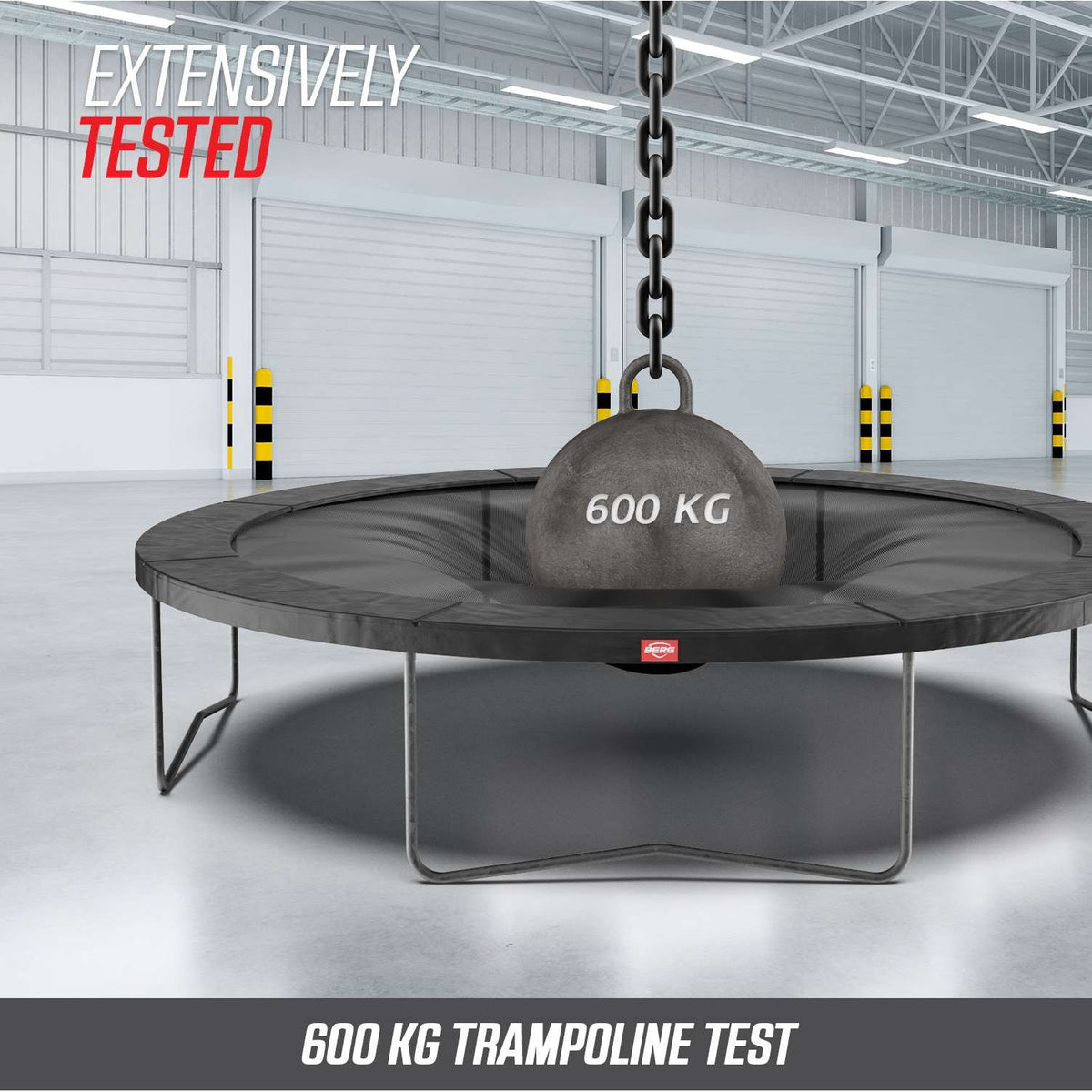 BERG SPORTS Ultim Favorit InGround 410 Grå Trampolin