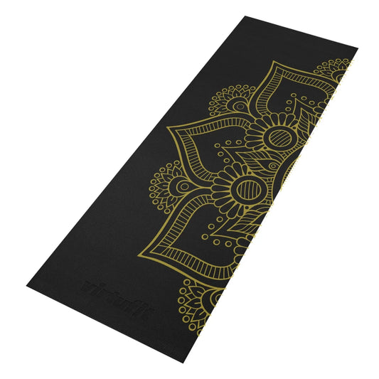 VirtuFit Premium Yogamåtte - Onyx Black Mandala