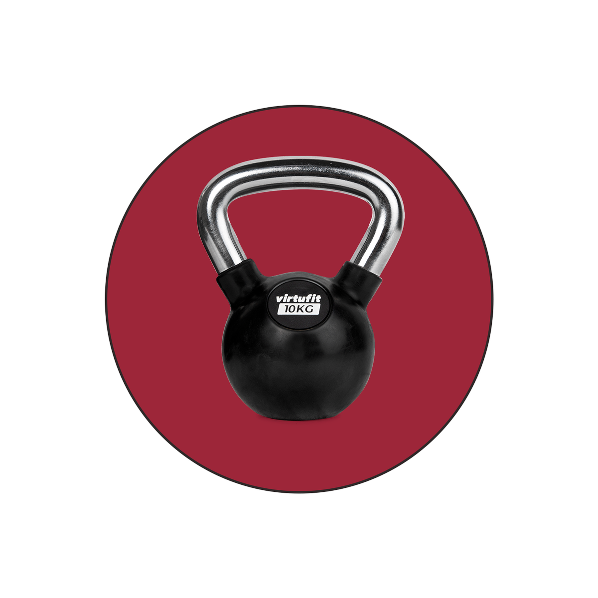 Gummibelagt kettlebell
