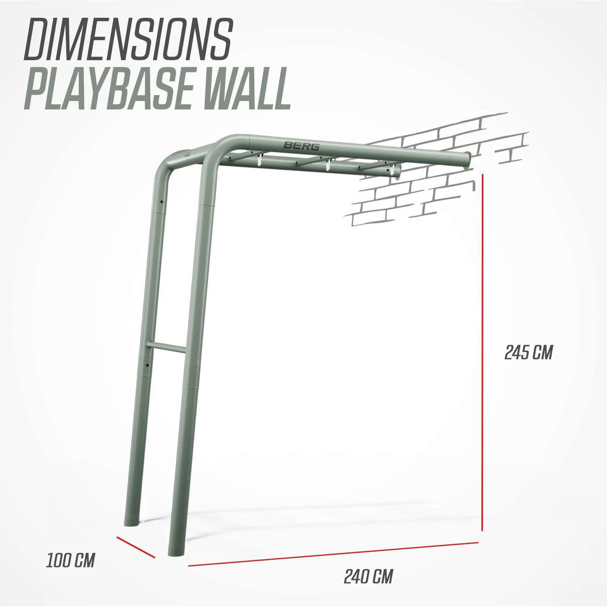 BERG PlayBase Wall Grøn