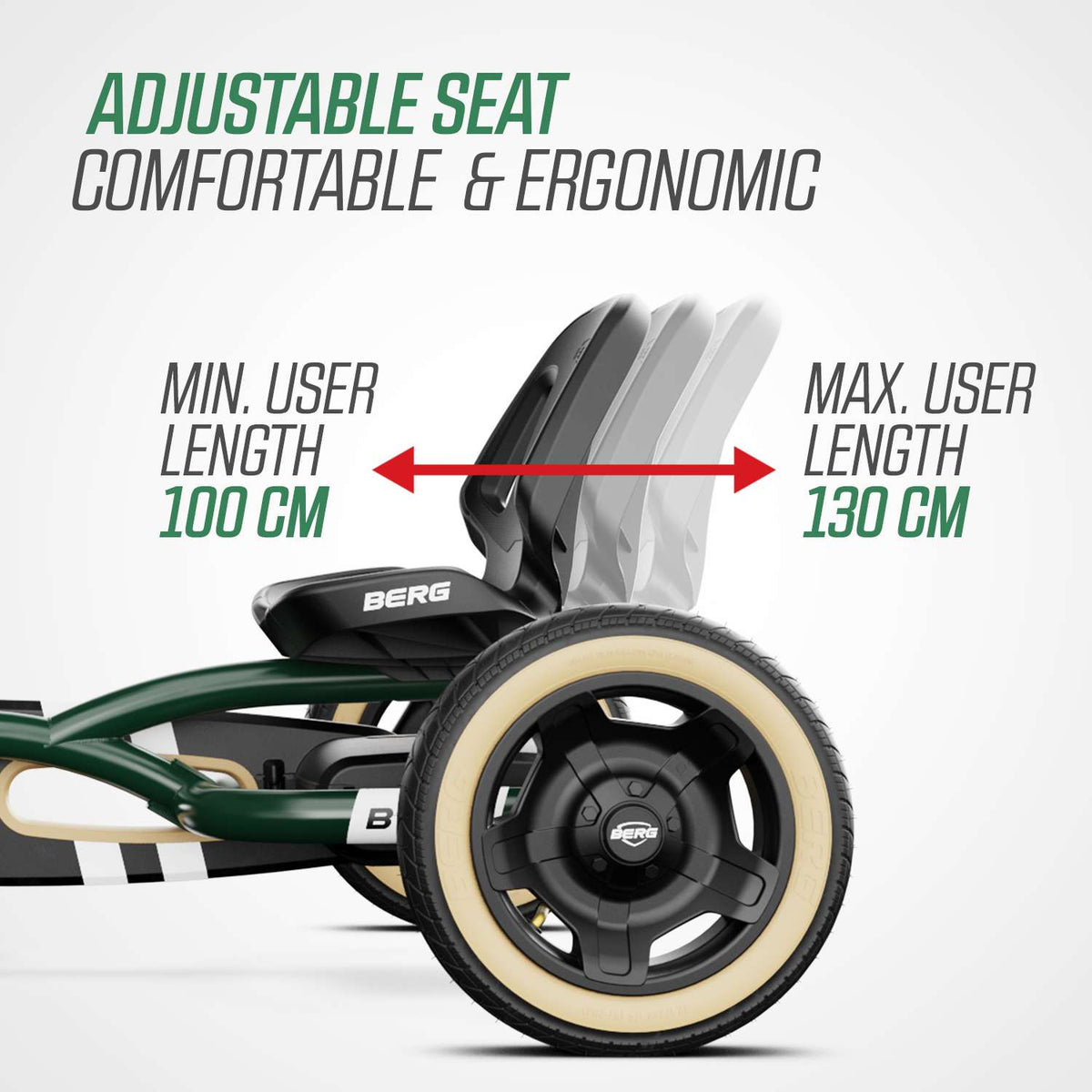 BERG Buddy Retro Green Gokart