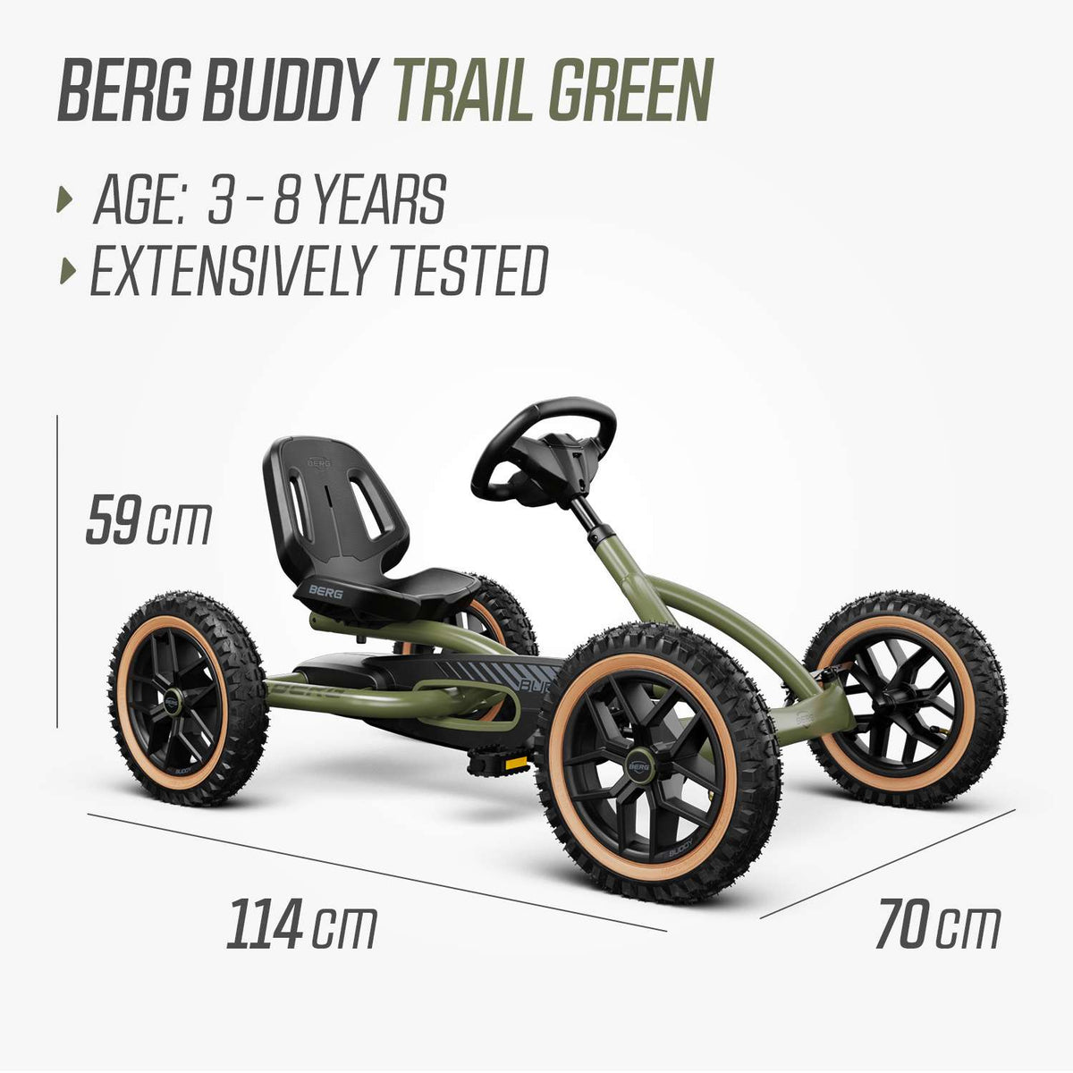 BERG Buddy Trail Green Gokart