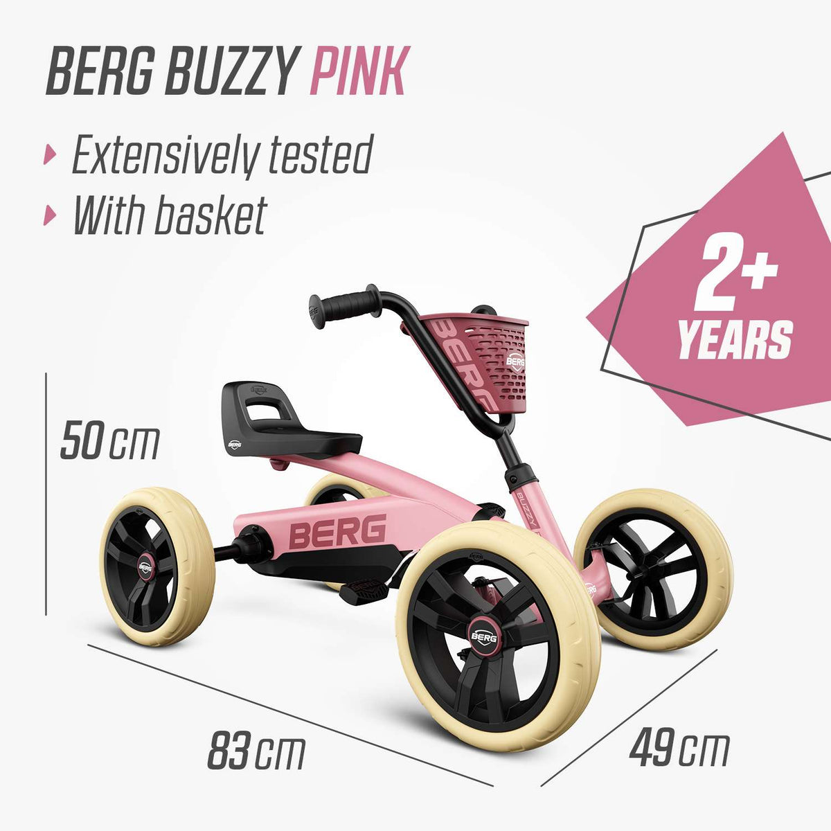 BERG Buzzy Pink Gokart