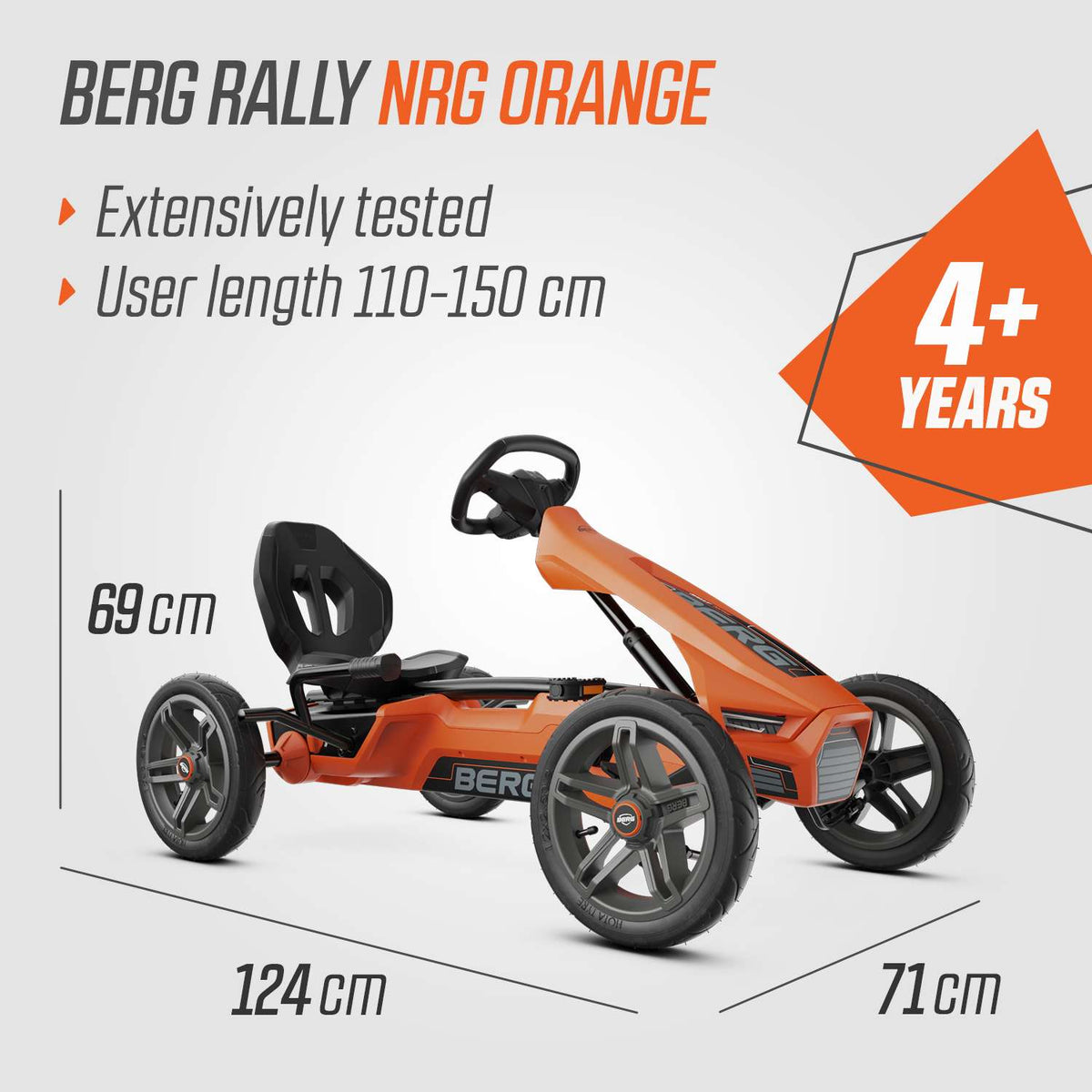 BERG Rally NRG Orange Gokart
