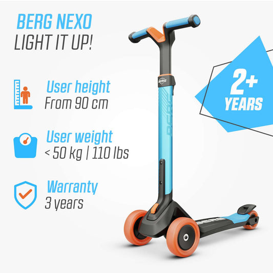 BERG Nexo Foldable Blue Løbehjul