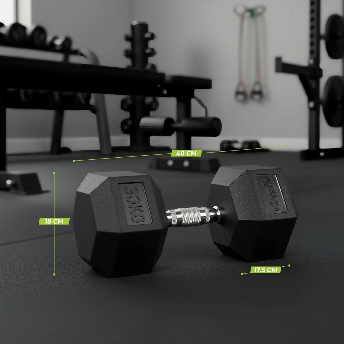 VirtuFit Hex Håndvægt 30 kg