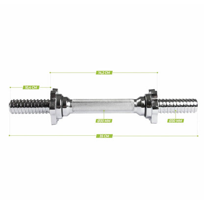 VirtuFit Dumbbell bar - Spin Collars - 35 cm 30 mm