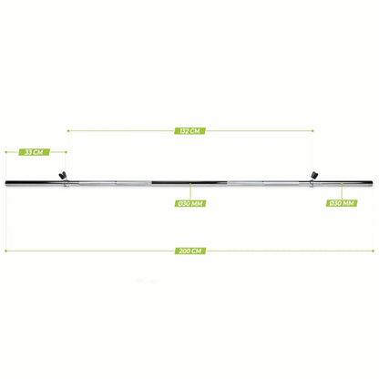VirtuFit Vægtstang 200 cm 30 mm