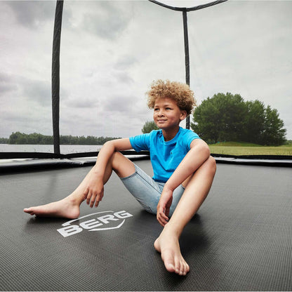 BERG Ultim Elite Regular 500 Grå Trampolin + Safety Net DLX XL