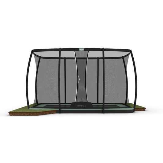 BERG Ultim Champion ECO FlatGround 410 Trampolin + Safety Net DLX XL