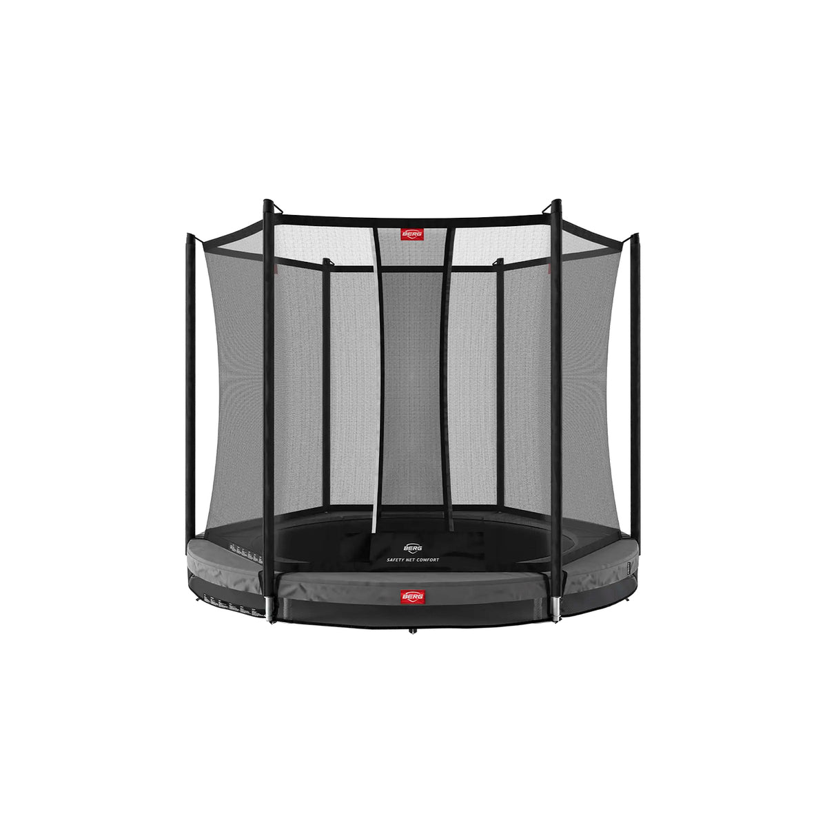 BERG Favorit InGround 330 Grå Trampolin + Safety Net Comfort