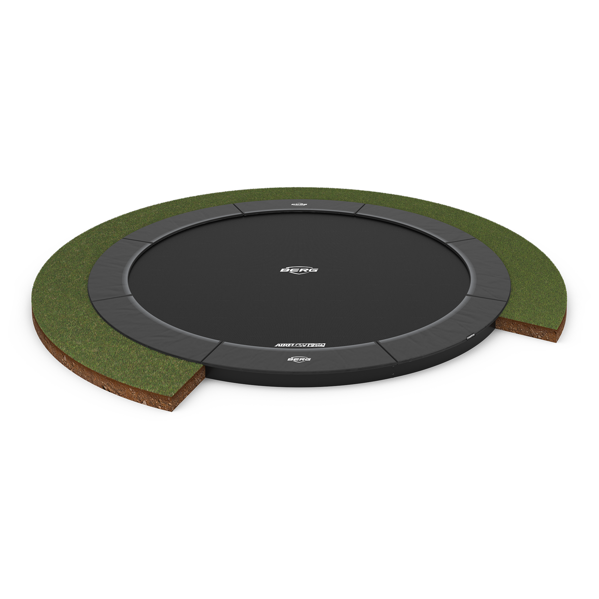 BERG SPORTS Champion FlatGround 380 Grå Trampolin