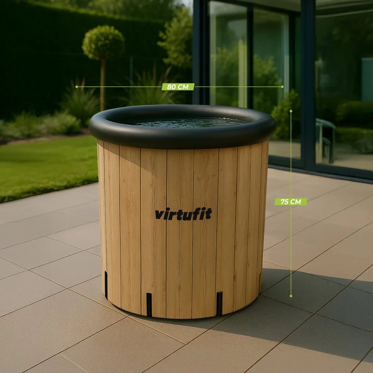 VirtuFit Isbad XXL - 375 liter (Wood Look)