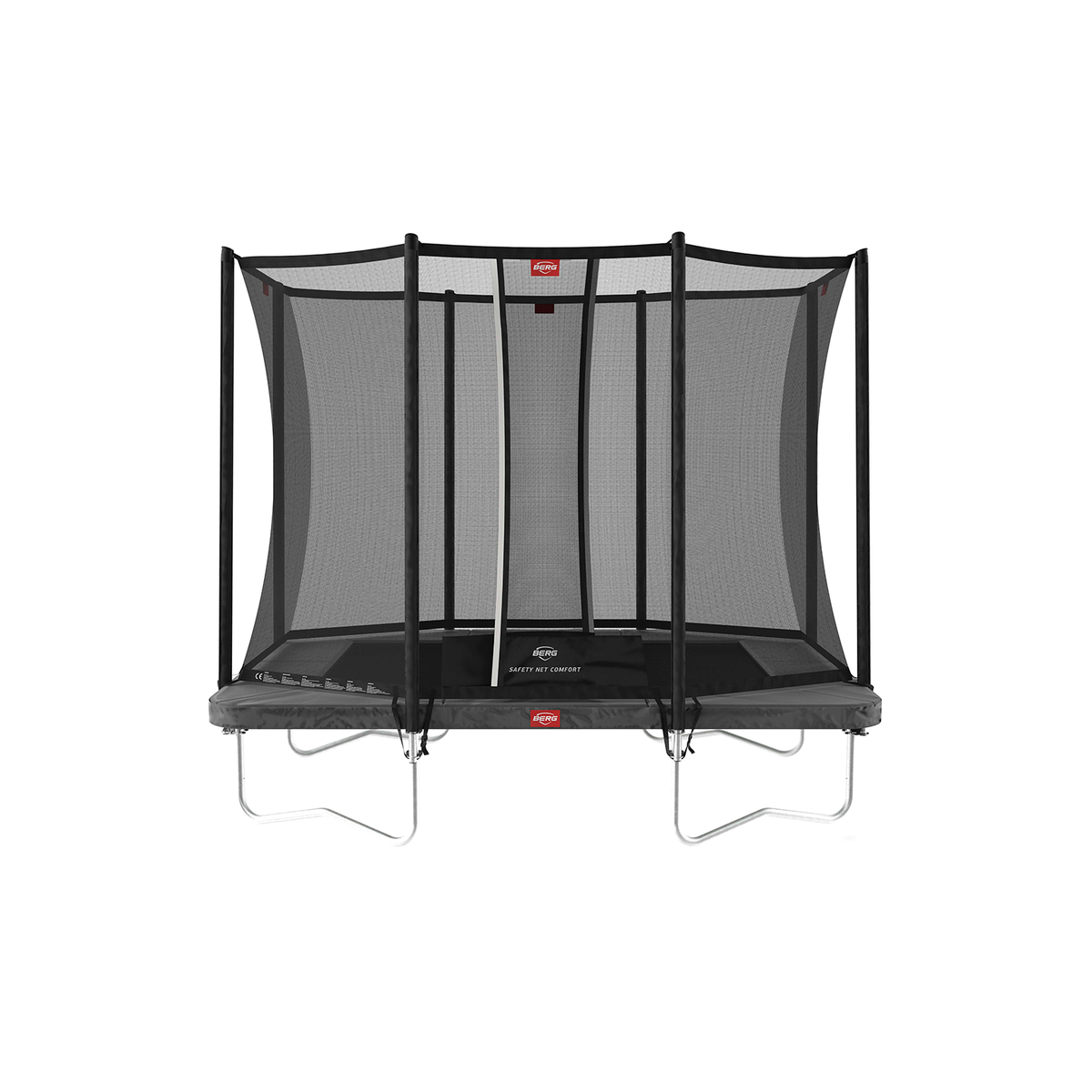 BERG Ultim Favorit Regular 280 Grå Trampolin + Safety Net Comfort