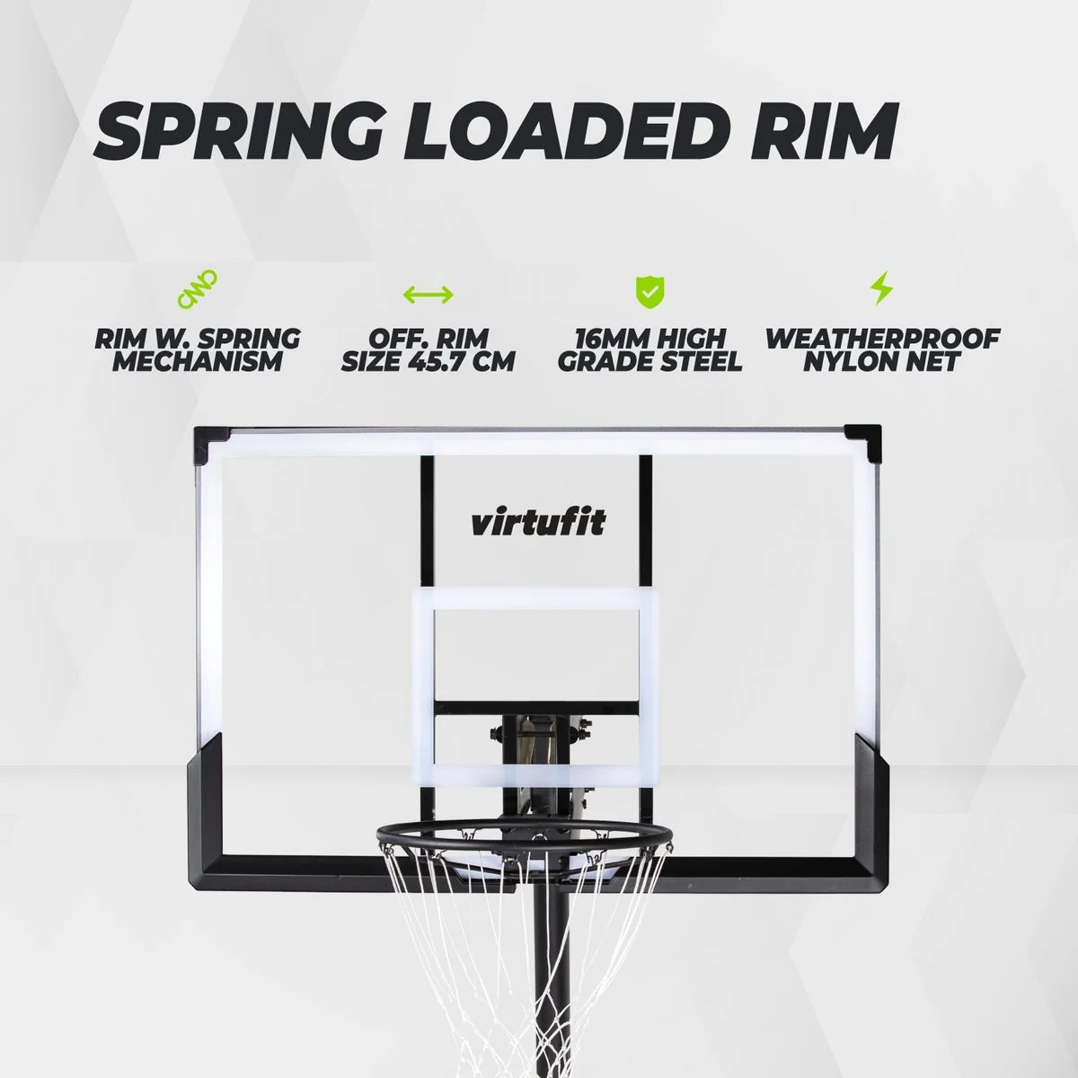 VirtuFit Premium Justerbar Basketballstander