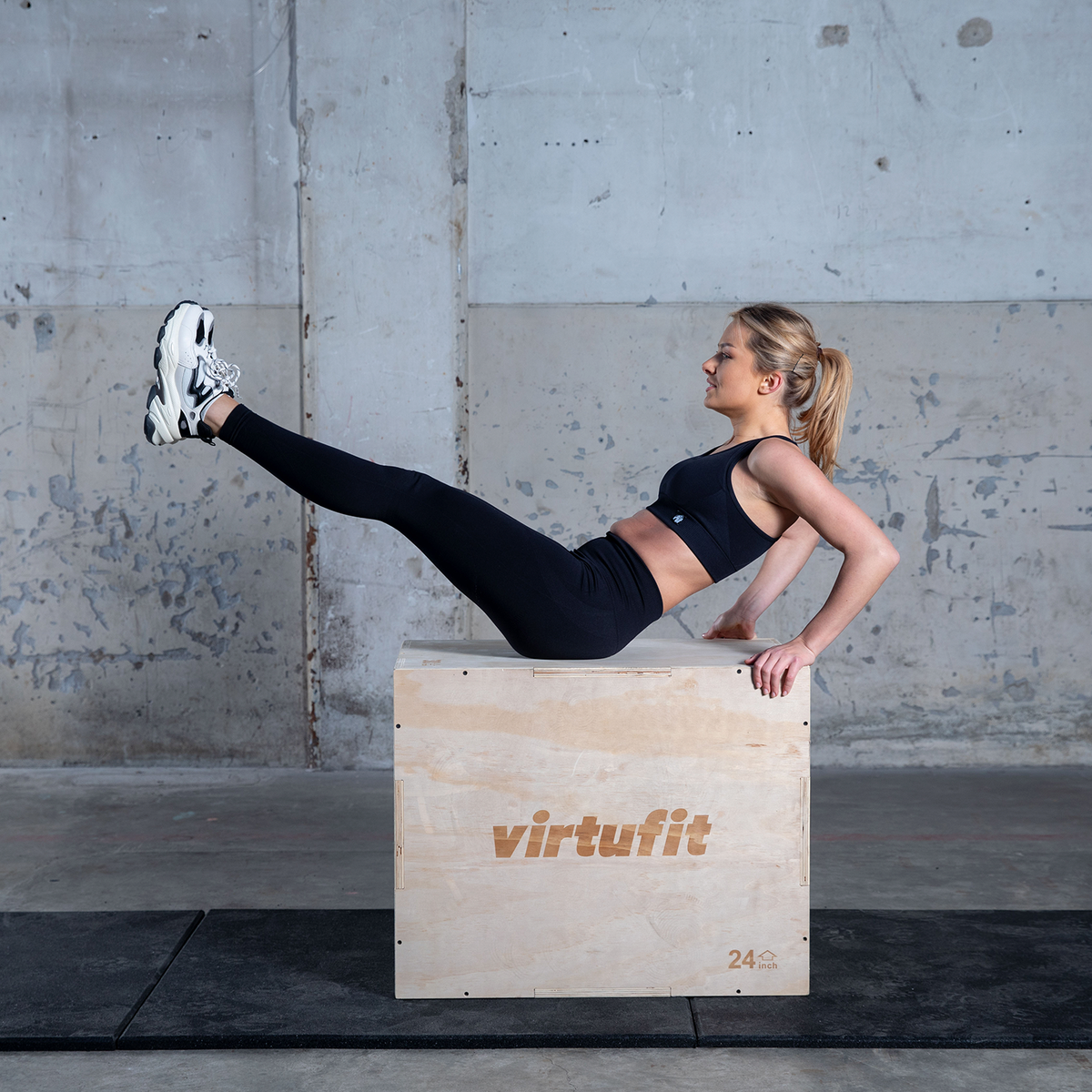 VirtuFit Træ Plyo Box 40x45x50